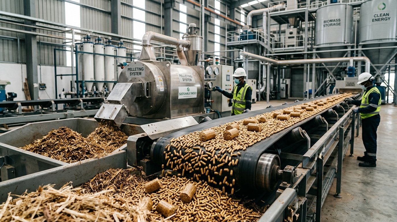 Biomass Pellet and Briquette Manufacturing from farm residues