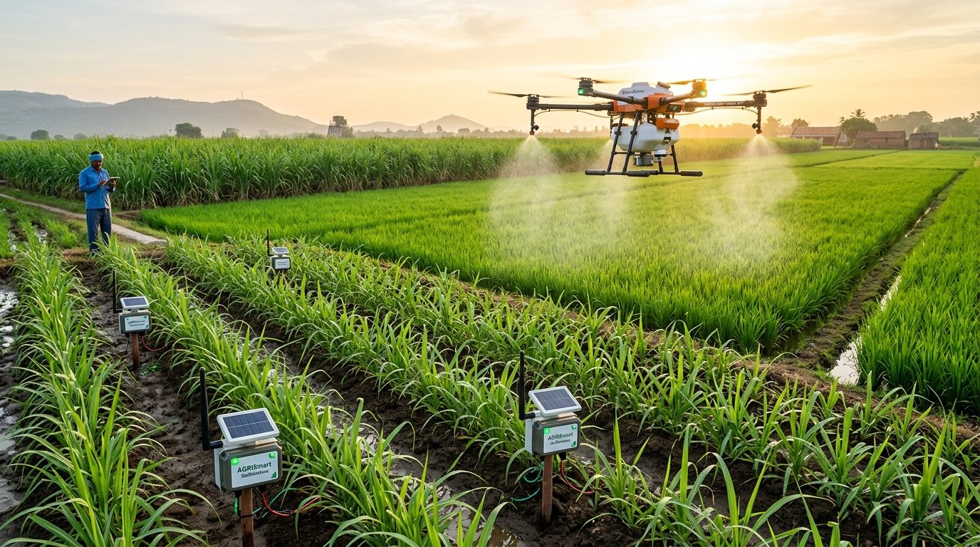 IoT Soil and Crop Yield Intelligence monitoring sensors