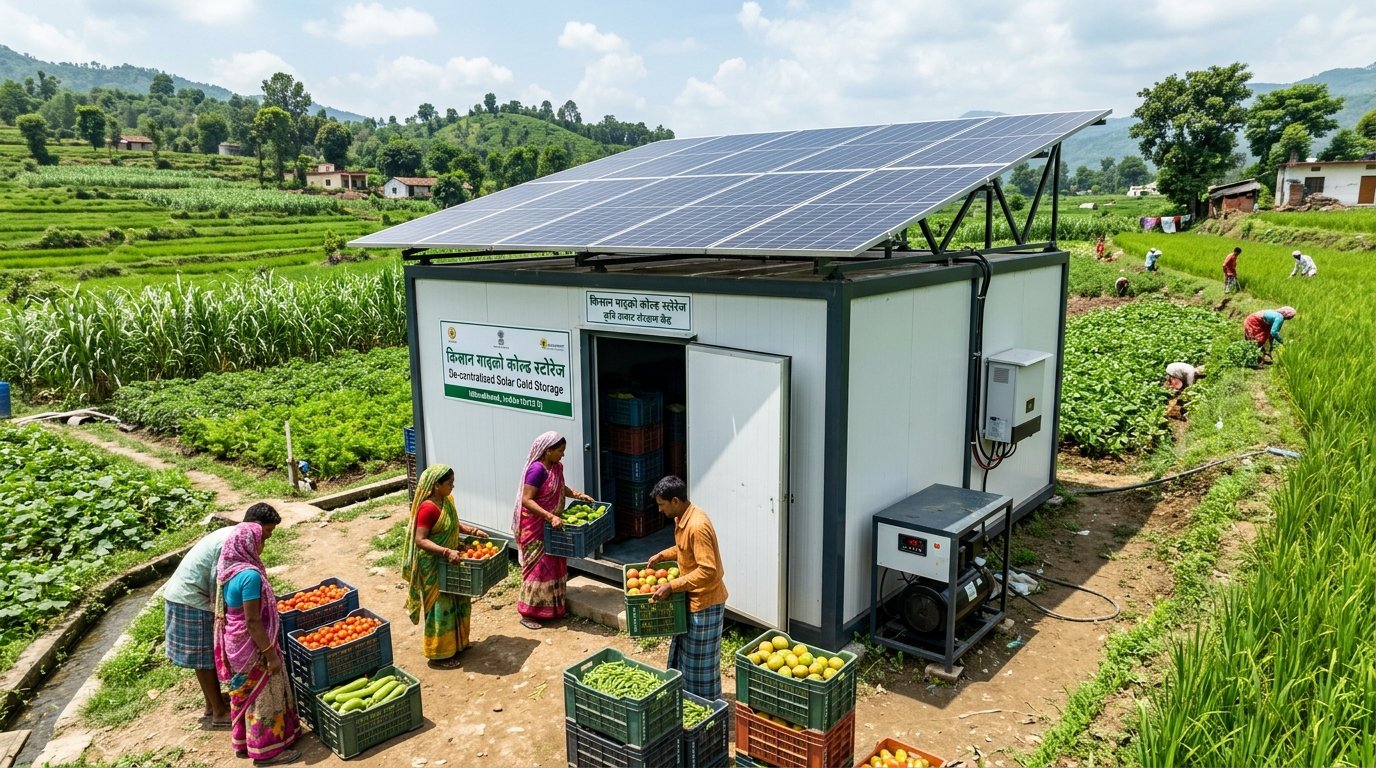 Solar Micro Cold Storage Hubs in rural farm clusters